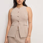 LUXE SUITING SCULPTED VEST