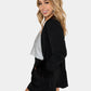 ELLE FEATHER TRIM BLAZER