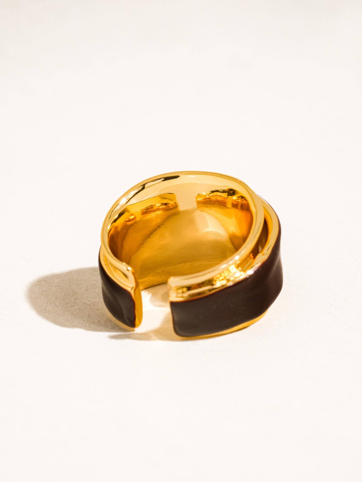 JOSIE 18K GOLD ENAMEL RING