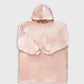 Glazey Satin Hoodie - Blush