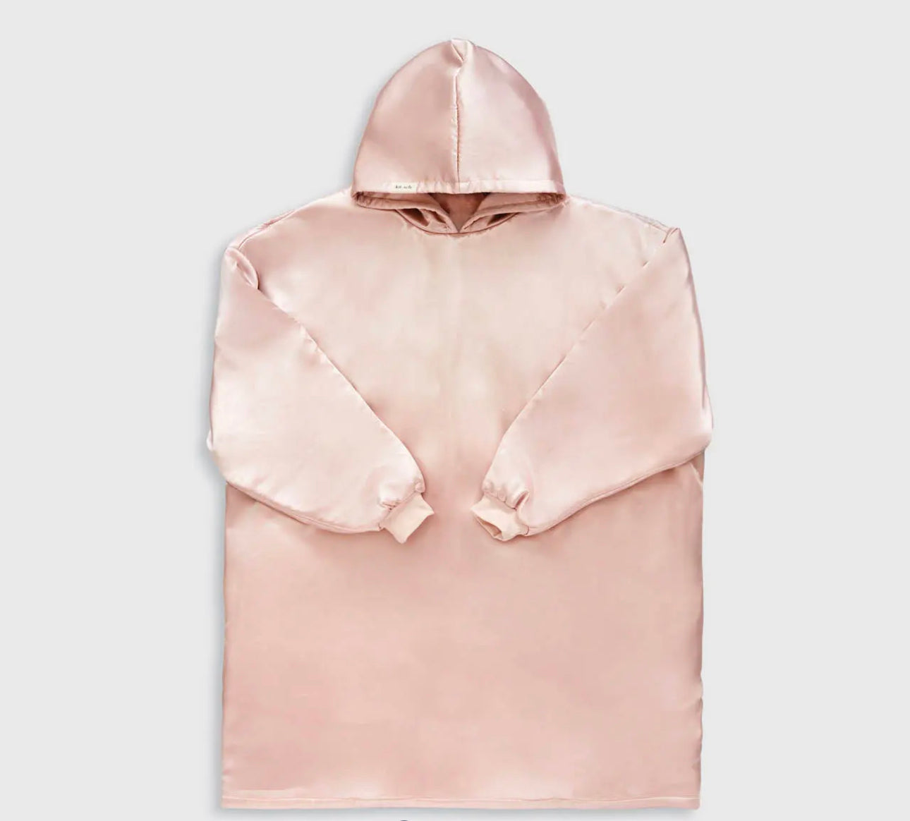 Glazey Satin Hoodie - Blush