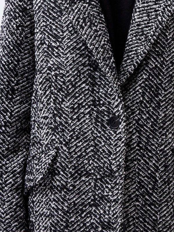 CHANTELLE HERRINGBONE COAT