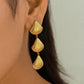 KYLIE 18K GOLD SHELL EARRINGS