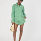 ALEXIS COTTON ANGLED YOKE SHIRT