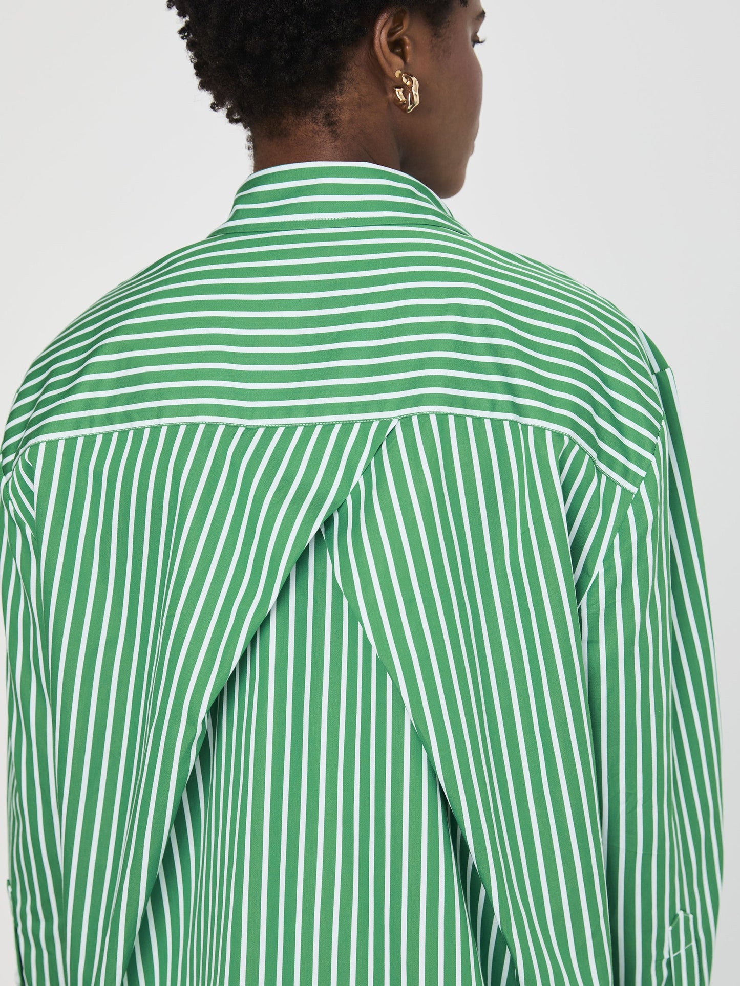 ALEXIS COTTON ANGLED YOKE SHIRT