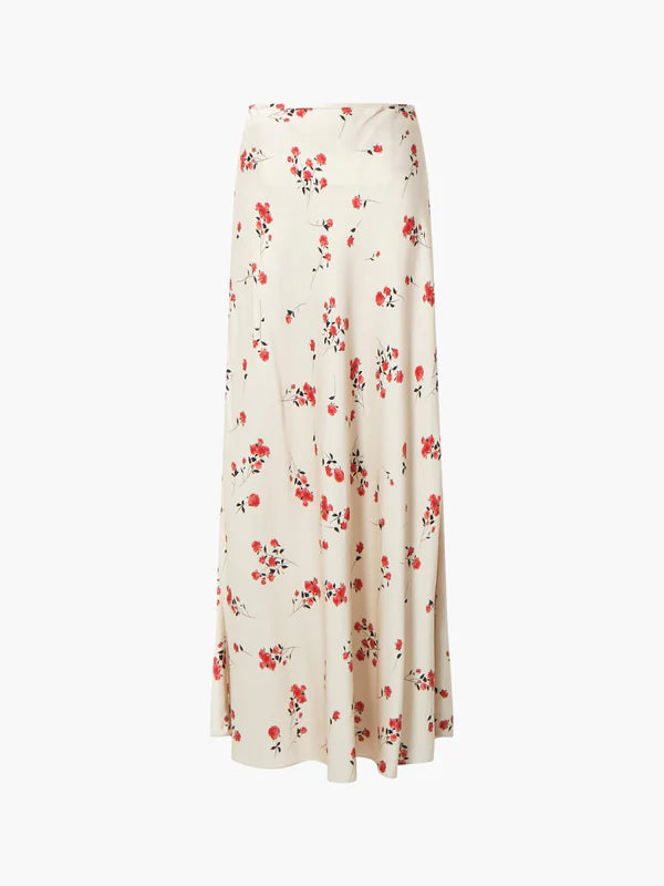 FLORAMOUR ENNIS SATIN MAXI SKIRT