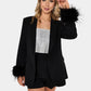 ELLE FEATHER TRIM BLAZER