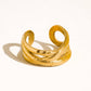 CORI 18K GOLD CRISSCROSS RING