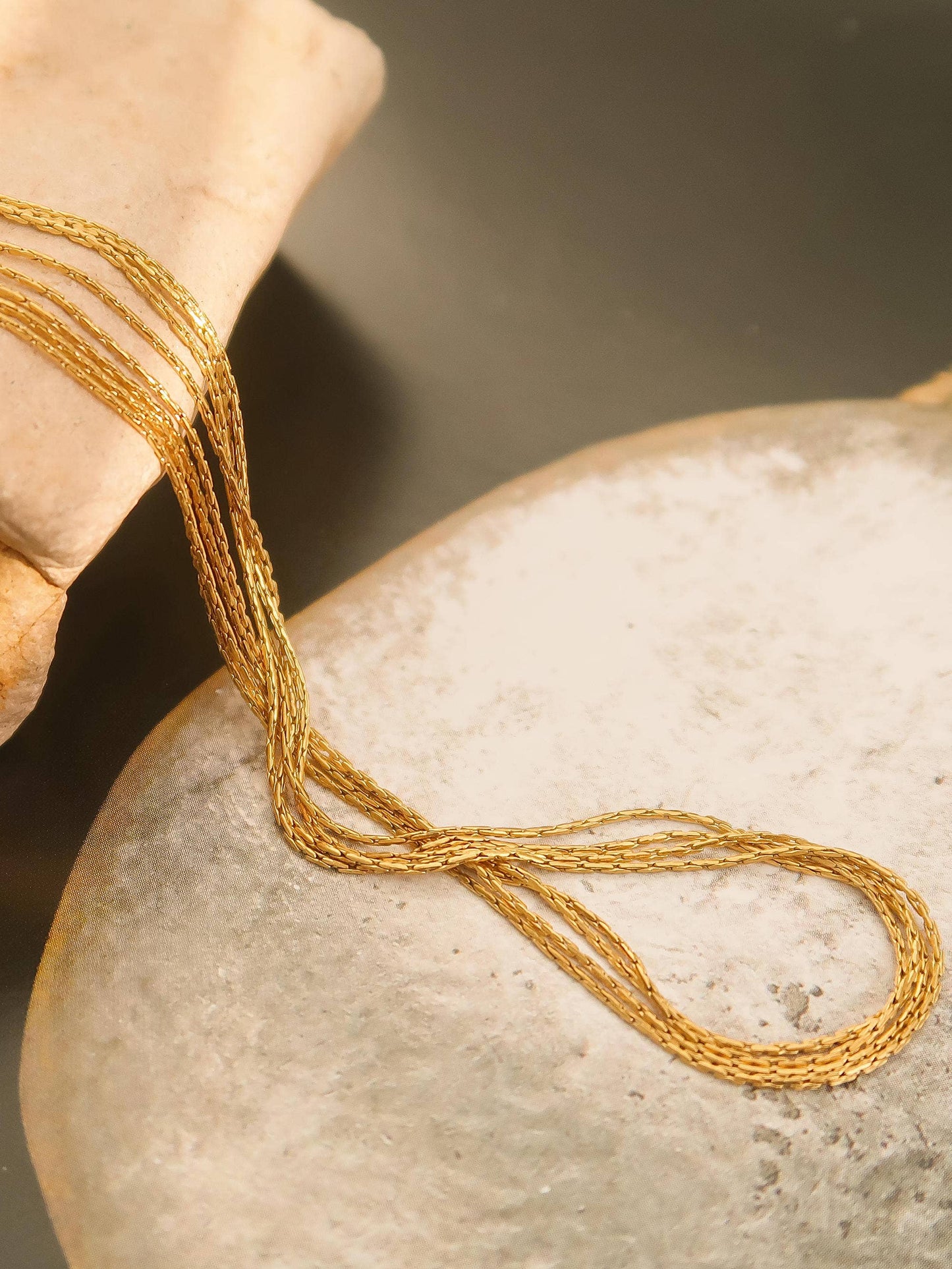 PALISADES 18K GOLD LAYERED NECKLACE