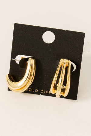 JULES GOLD DIPPED EARRINGS