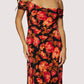 EVENING BLOOM MIDI DRESS