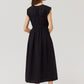 OBSIDIAN SEERSUCKER DRESS