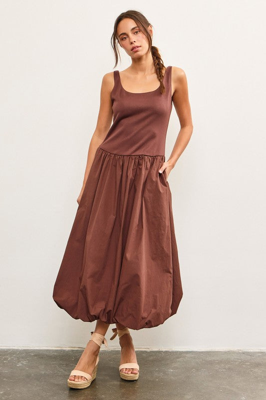 EDEN SLEEVELESS MIDI DRESS