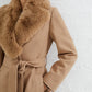 FAVAN FAUX FUR TRENCH