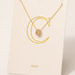 PAVE LETTER PENDANT CHAIN NECKLACE