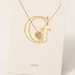 PAVE LETTER PENDANT CHAIN NECKLACE