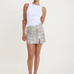 FAUX SNAKE PRINT MINI SKIRT