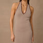 SHOAL KNIT HALTER DRESS