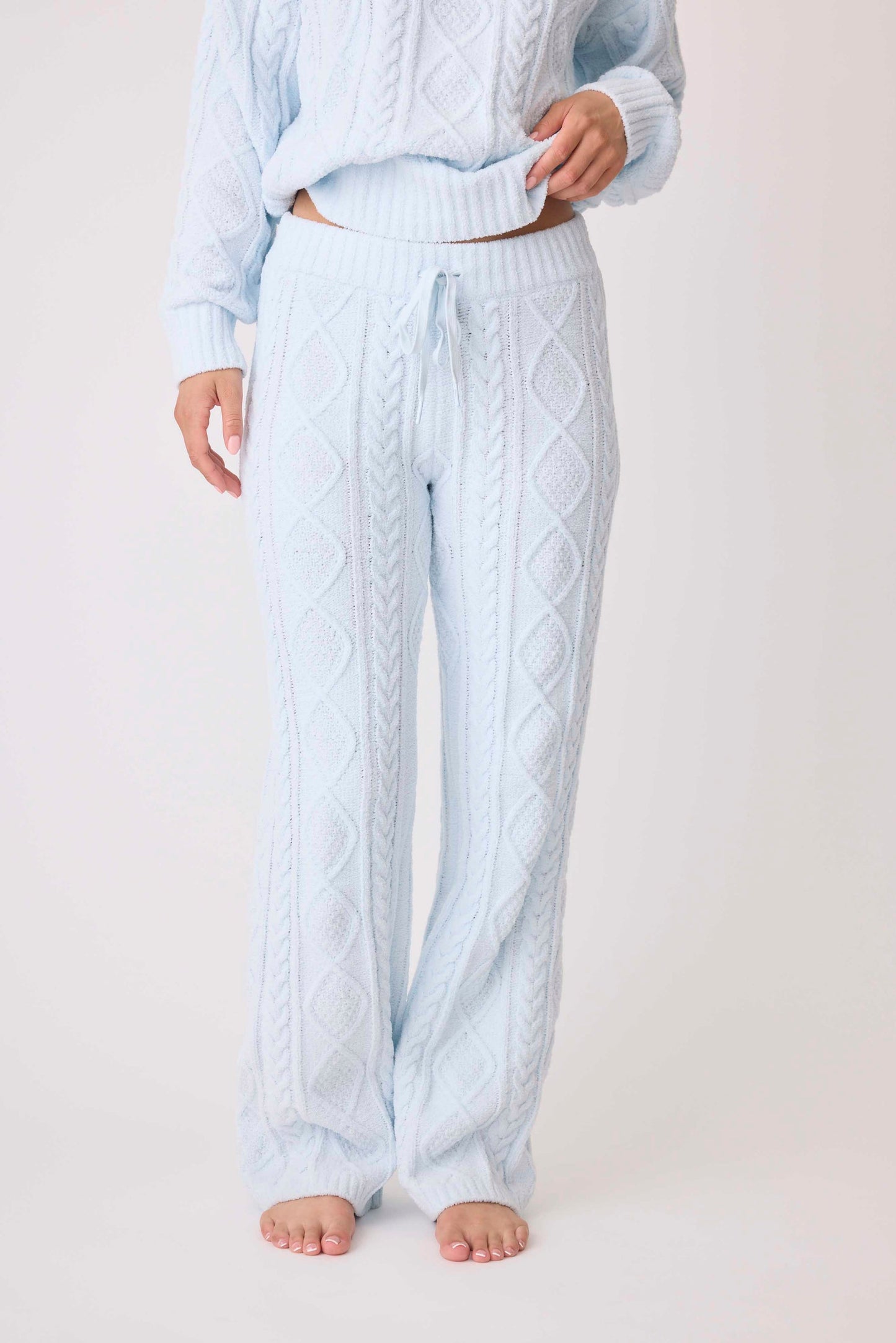 CHENILLE COZY CABLE LOUNGE PANT