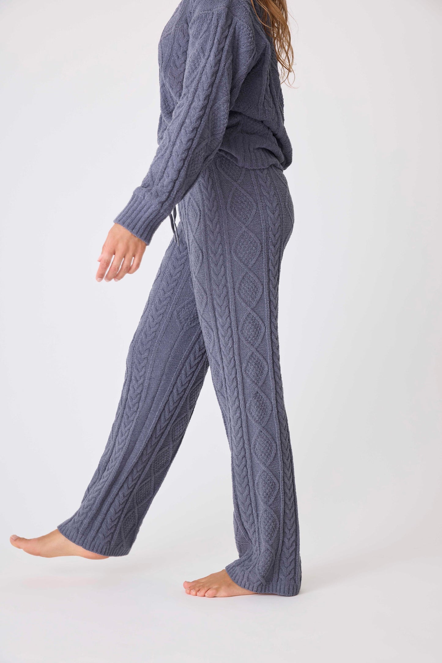 CHENILLE COZY CABLE LOUNGE PANT