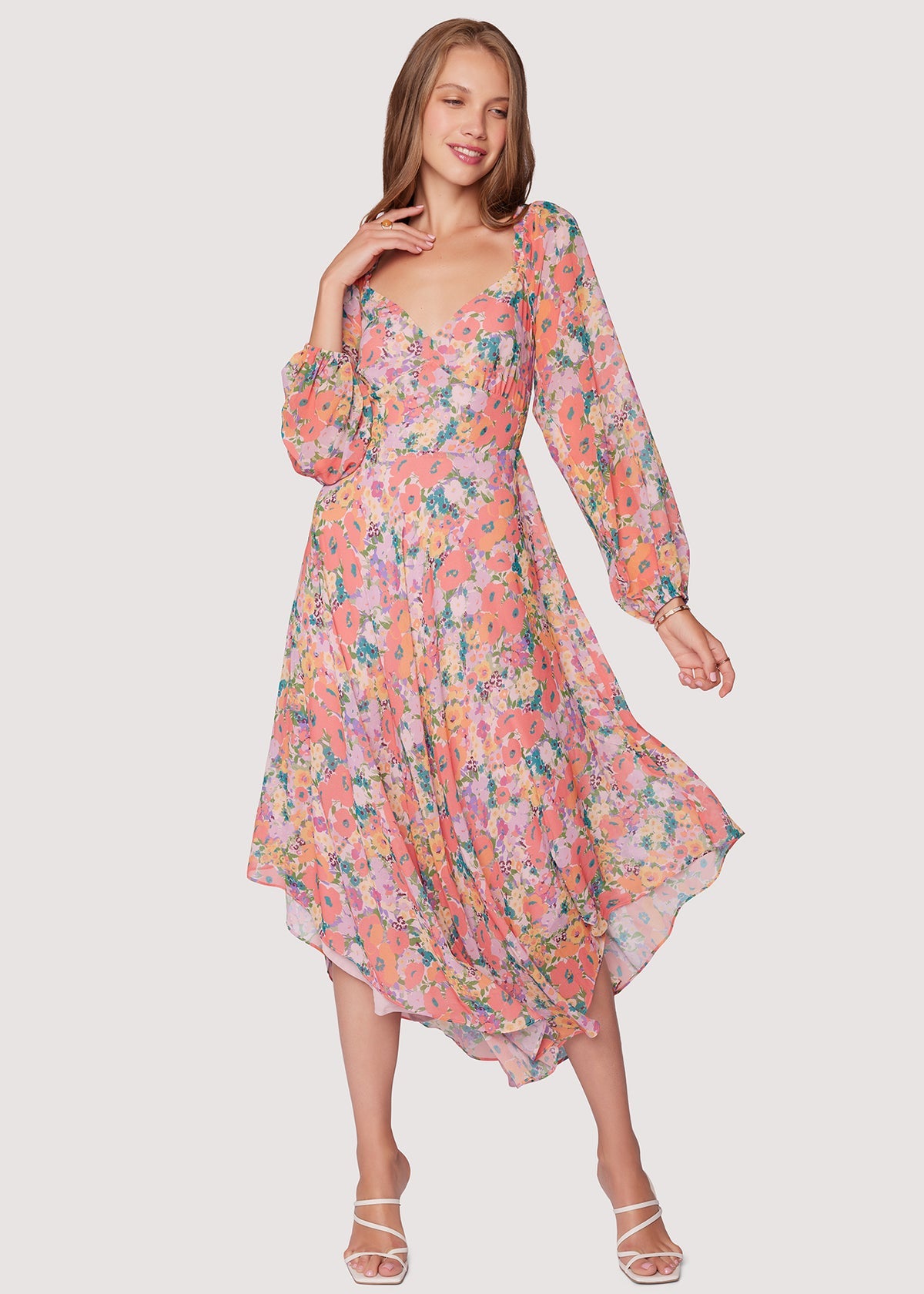 FLORAL BLISS MIDI DRESS