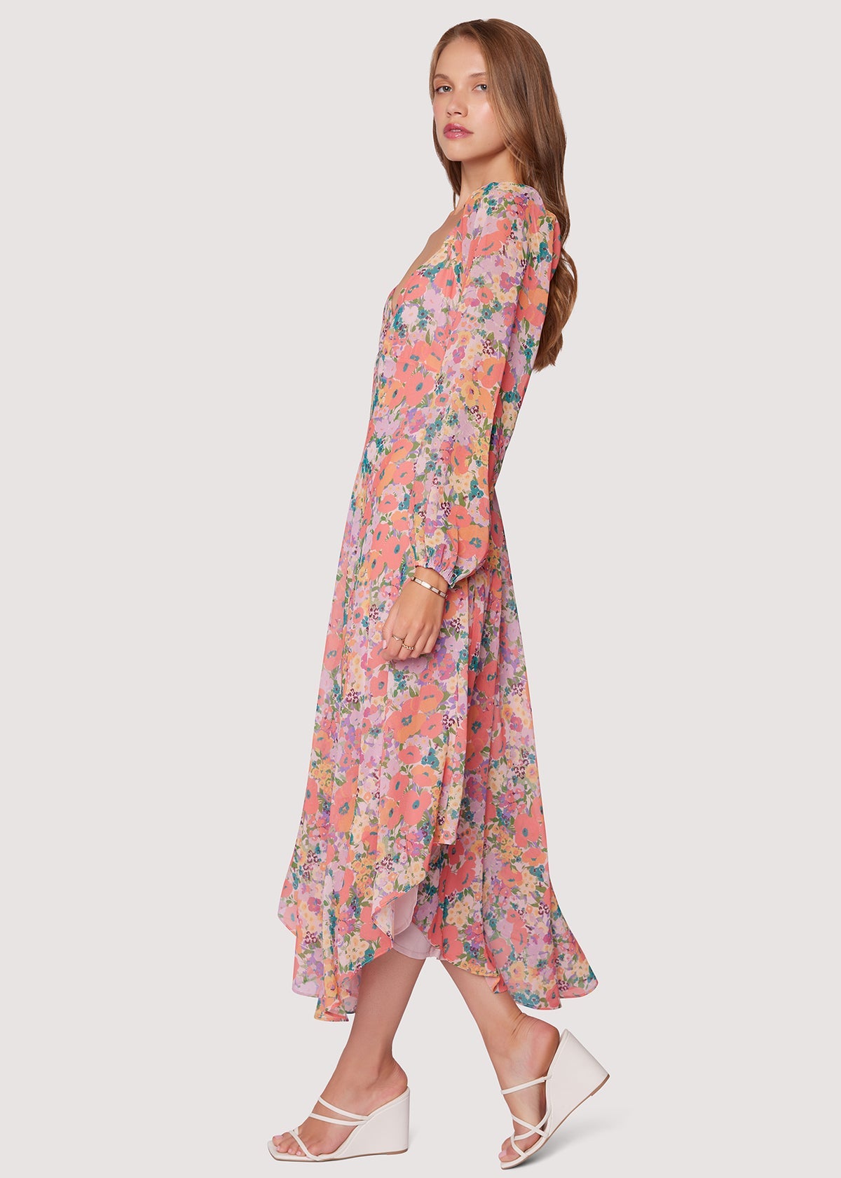 FLORAL BLISS MIDI DRESS