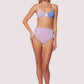 TAN LINE TRIO LACE UP BIKINI BOTTOM