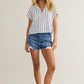 SAILOR STRIPED LINEN TOP