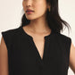CLIFFSIDE V-NECK AIRY TOP