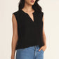 CLIFFSIDE V-NECK AIRY TOP