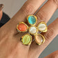 STEF 18K VINTAGE FLORAL RING