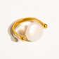 DORA 18K GOLD PEARL RING