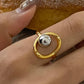 SHELBY 18K GOLD TWO TONE RING