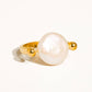 DORA 18K GOLD PEARL RING