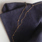 BEADED 18K GOLD TIE NECKLACE