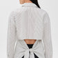POPLIN TIE BACK SHIRT