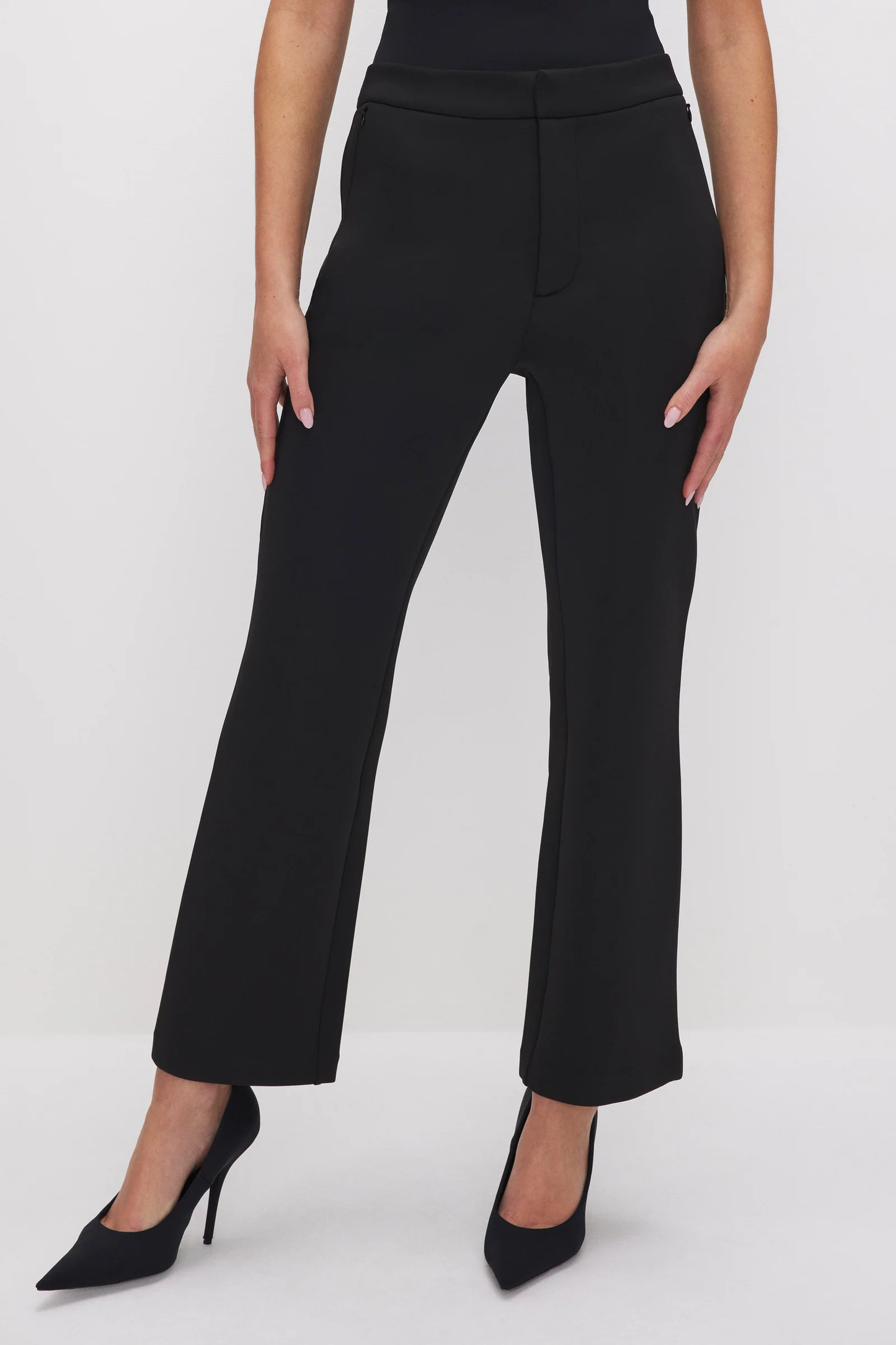 SCUBA CROPPED STRAIGHT TROUSERS