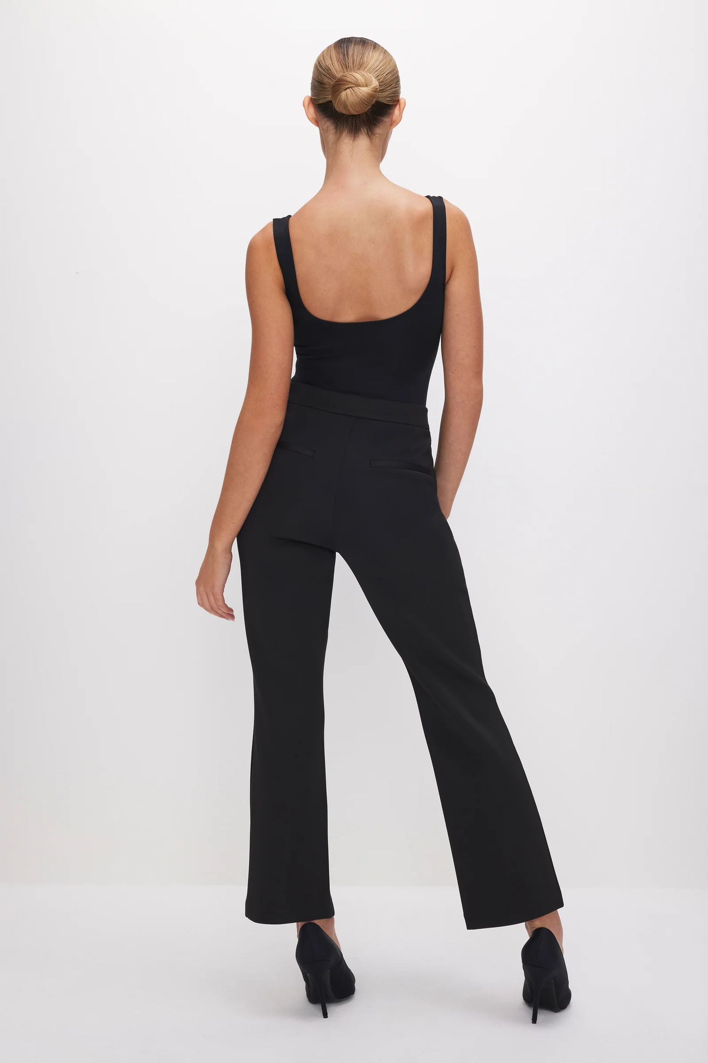 SCUBA CROPPED STRAIGHT TROUSERS