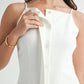 SHOULDER STRAP SUITING MINI DRESS