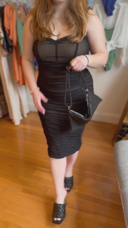 DATE NIGHT MESH DRESS