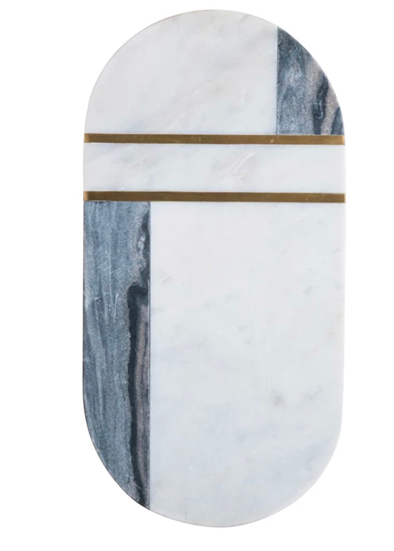 Marble and Brass Cutting Board