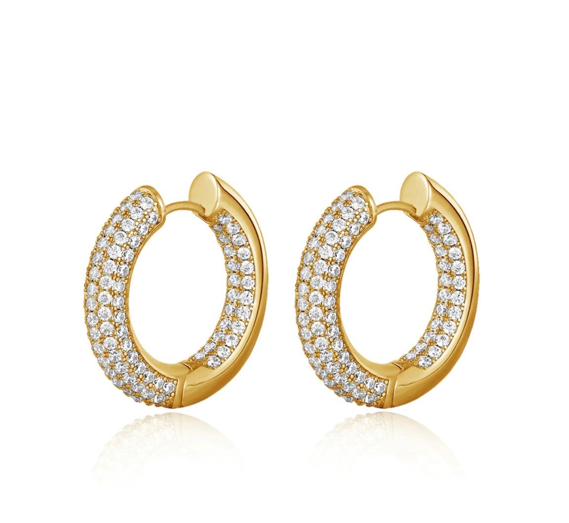 THE REVERSIBLE AMALFI HOOPS- GOLD